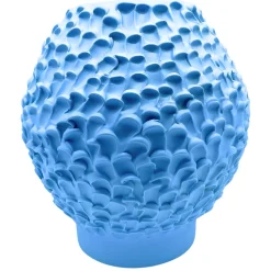 Vaso in Ceramica Olive Serie Onda Blu Leggero