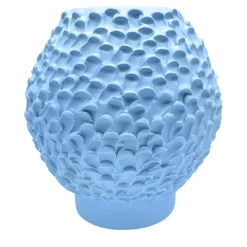 Vaso in Ceramica Olive Serie Onda Blu Leggero