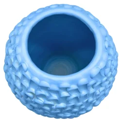 Vaso in Ceramica Olive Serie Onda Blu Leggero