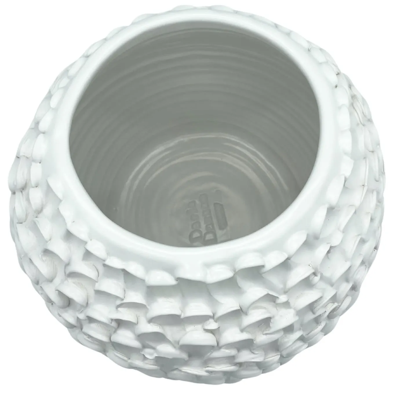 Vaso in Ceramica Olive Serie Onda Avorio