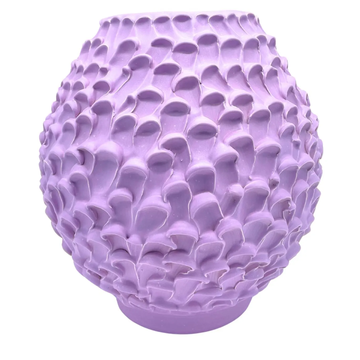Vaso in Ceramica Olive Serie Onda Lilla Campanula