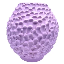 Vaso in Ceramica Olive Serie Onda Lilla Campanula