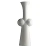 Vaso in Ceramica Opaco Bianco Venus di Ambrogio Pozzi
