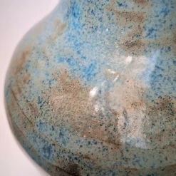 Vaso in ceramica Pianosa 2 marrone e azzurro