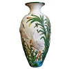 Vaso in ceramica policroma Aironi