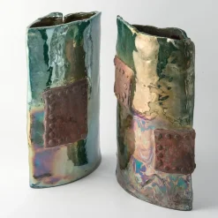 Vaso in Ceramica Policroma Antica Leggenda di Nino Basso #2