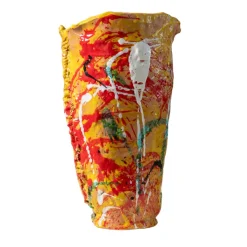 Vaso in ceramica policroma Attimo Di Sana Follia