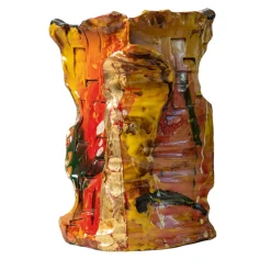 Vaso in ceramica policroma Fiore di Maggio
