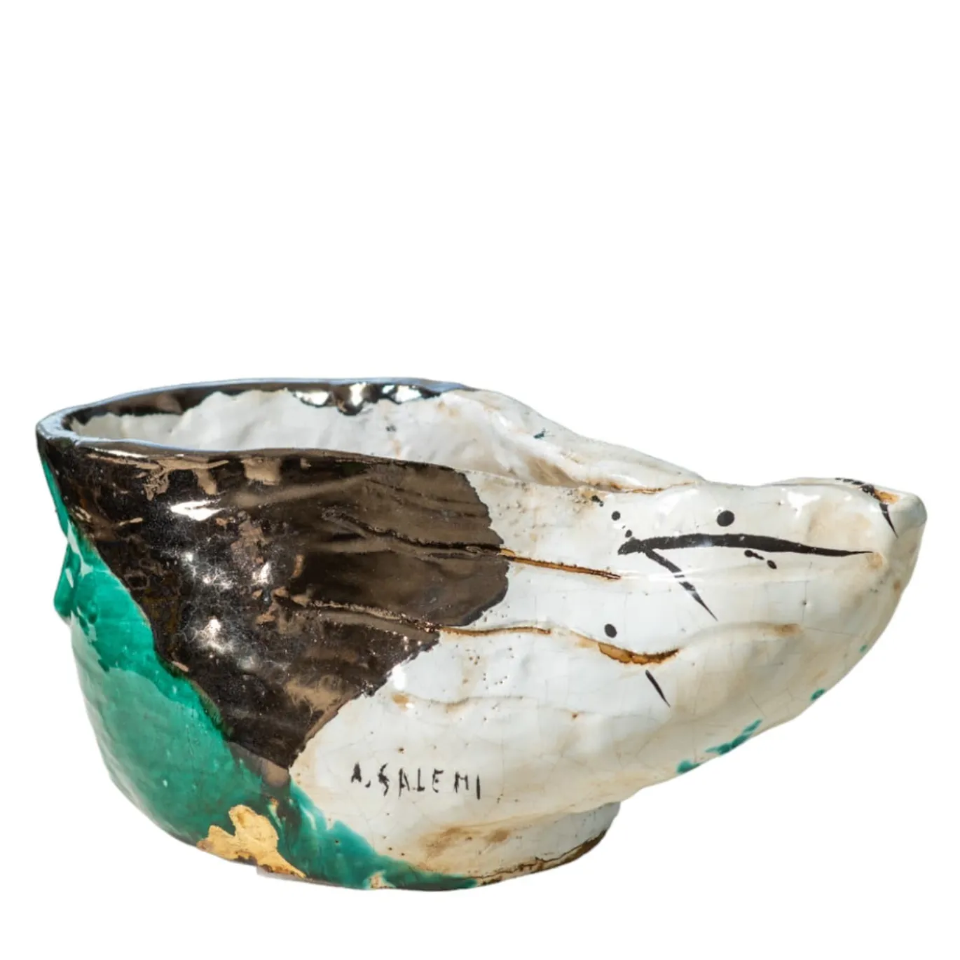 Vaso in ceramica policroma La Forza Del Vento