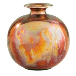 Vaso in Ceramica Policromatico Sferico Piccolo Riflesso