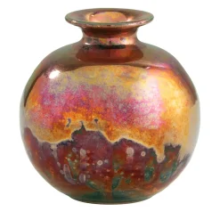 Vaso in Ceramica Policromatico Sferico Extra-Piccolo Riflesso