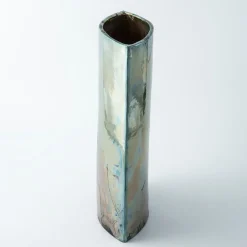 Vaso in Ceramica Policroma Tramonto a Portofino di Nino Basso