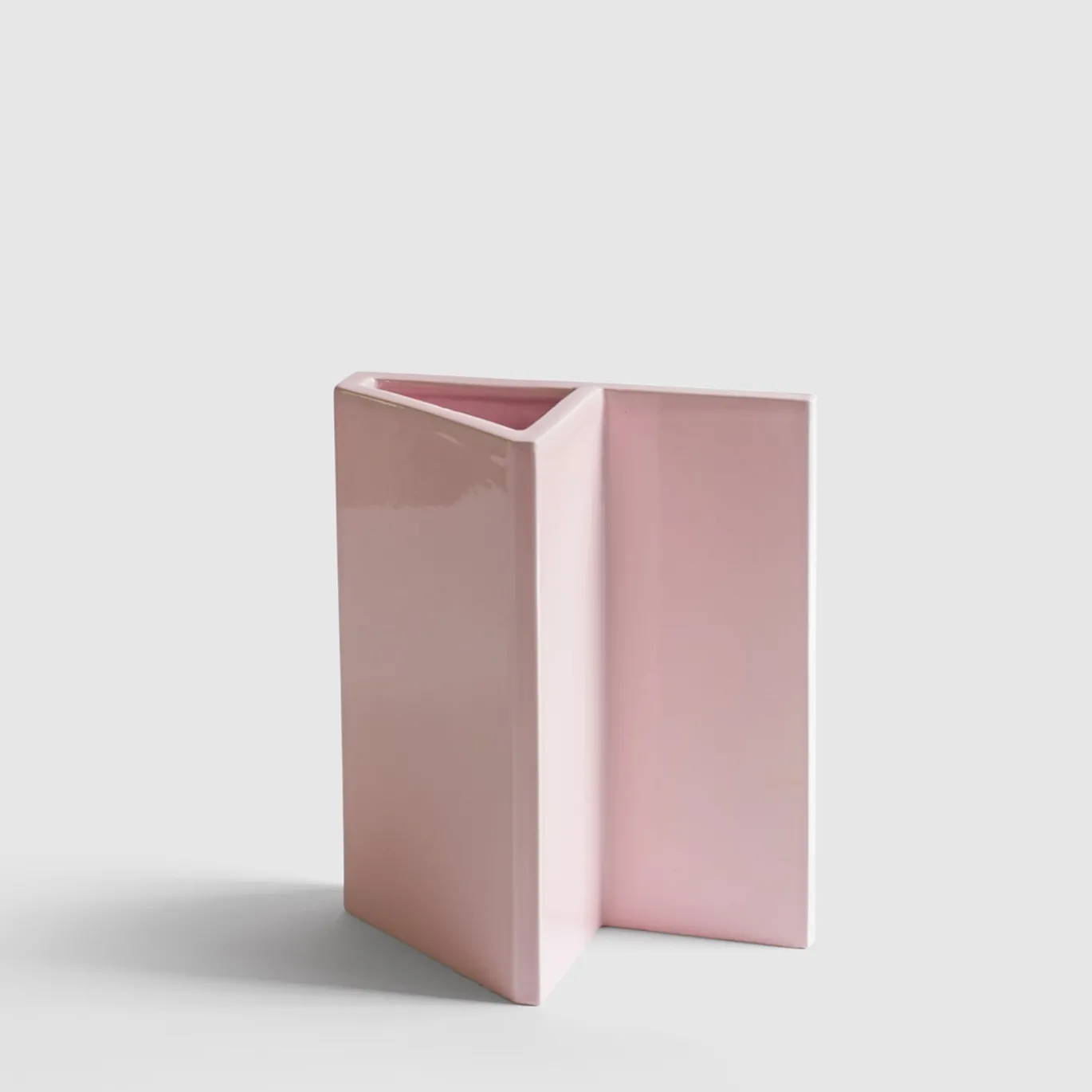 Vaso in ceramica rosa Knight