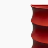 Vaso in ceramica rosso Curve #2 di Zaven