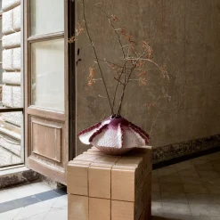 Vaso in Ceramica Seme Scudo Orizzontale di Sara Ricciardi