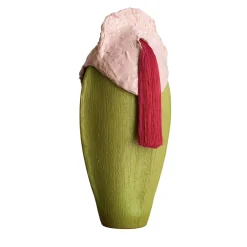Vaso in Ceramica Seme Scudo Verticale di Sara Ricciardi