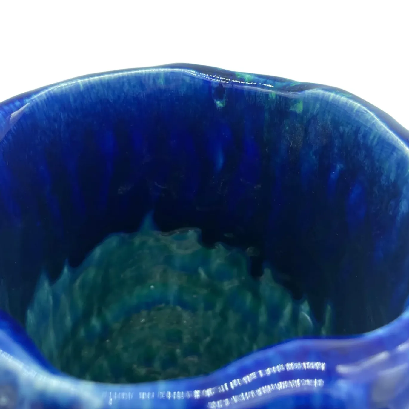 Vaso in Ceramica Tubino Serie Onda Lapislazzuli
