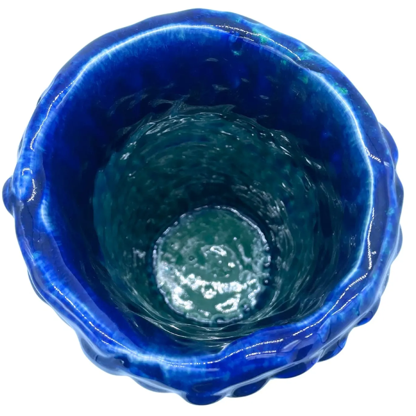Vaso in Ceramica Tubino Serie Onda Lapislazzuli