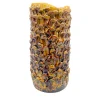 Vaso in Ceramica Tubino Serie Onda Miele Traslucido