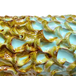 Vaso in Ceramica Tubino Serie Onda Tiffany e Miele