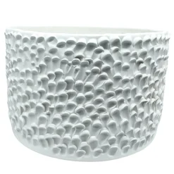 Vaso in Ceramica Tubone Serie Onda Avorio