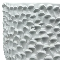 Vaso in Ceramica Tubone Serie Onda Avorio