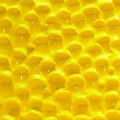 Vaso in Ceramica Tubone Serie Onda Giallo Cadmio