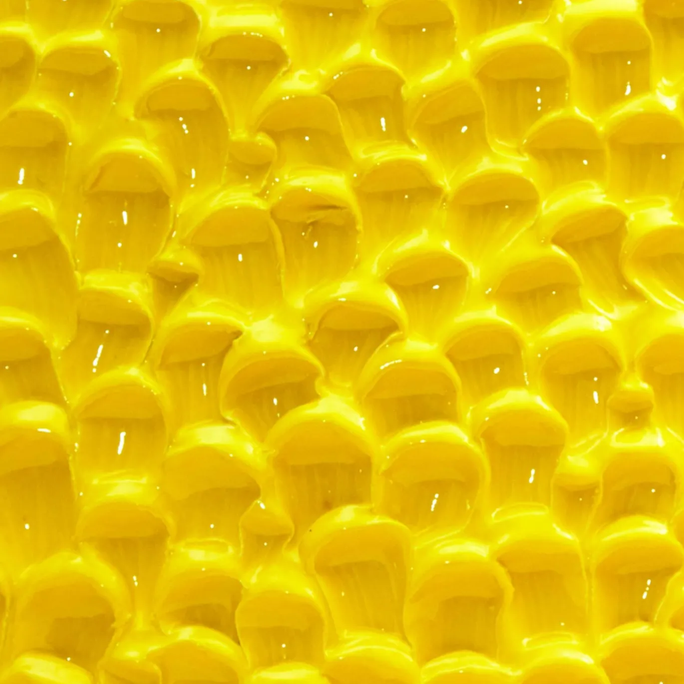 Vaso in Ceramica Tubone Serie Onda Giallo Cadmio