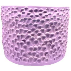 Vaso in Ceramica Tubone Serie Onda Lilla Campanula