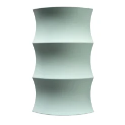 Vaso in ceramica turchese Curve #2 di Zaven