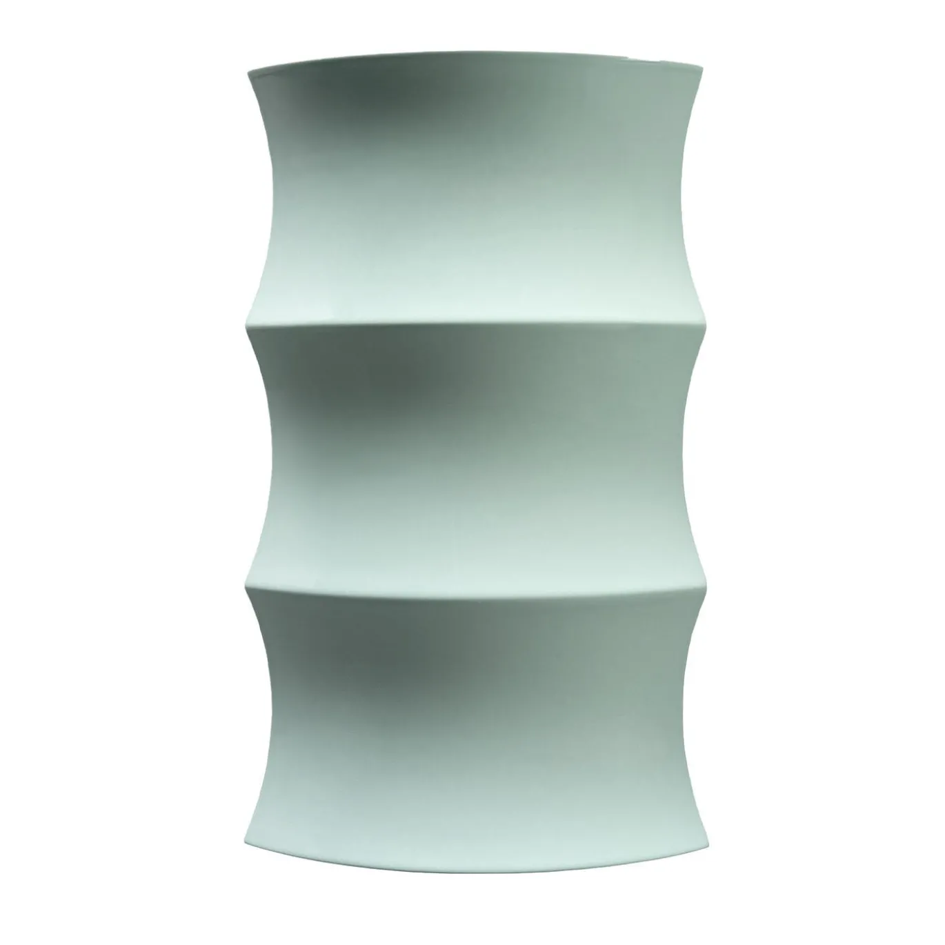Vaso in ceramica turchese Curve #2 di Zaven