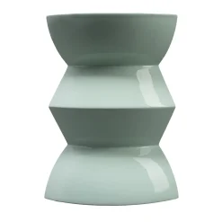 Vaso in ceramica turchese Curve #4 di Zaven