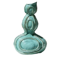 Vaso in ceramica verde Acini