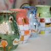 Vaso in ceramica verde Afrodite