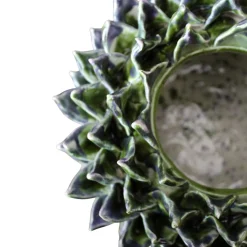 Vaso in ceramica verde Asterion
