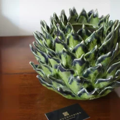 Vaso in ceramica verde Asterion