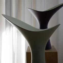 Vaso in Ceramica Verde Kàlla di Luca Binaglia