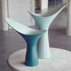 Vaso in Ceramica Verde Kàlla di Luca Binaglia