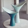 Vaso in Ceramica Verde Scuro Kàlla di Luca Binaglia