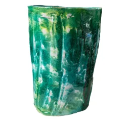 Vaso in ceramica Verdigris di Voglia di Mare