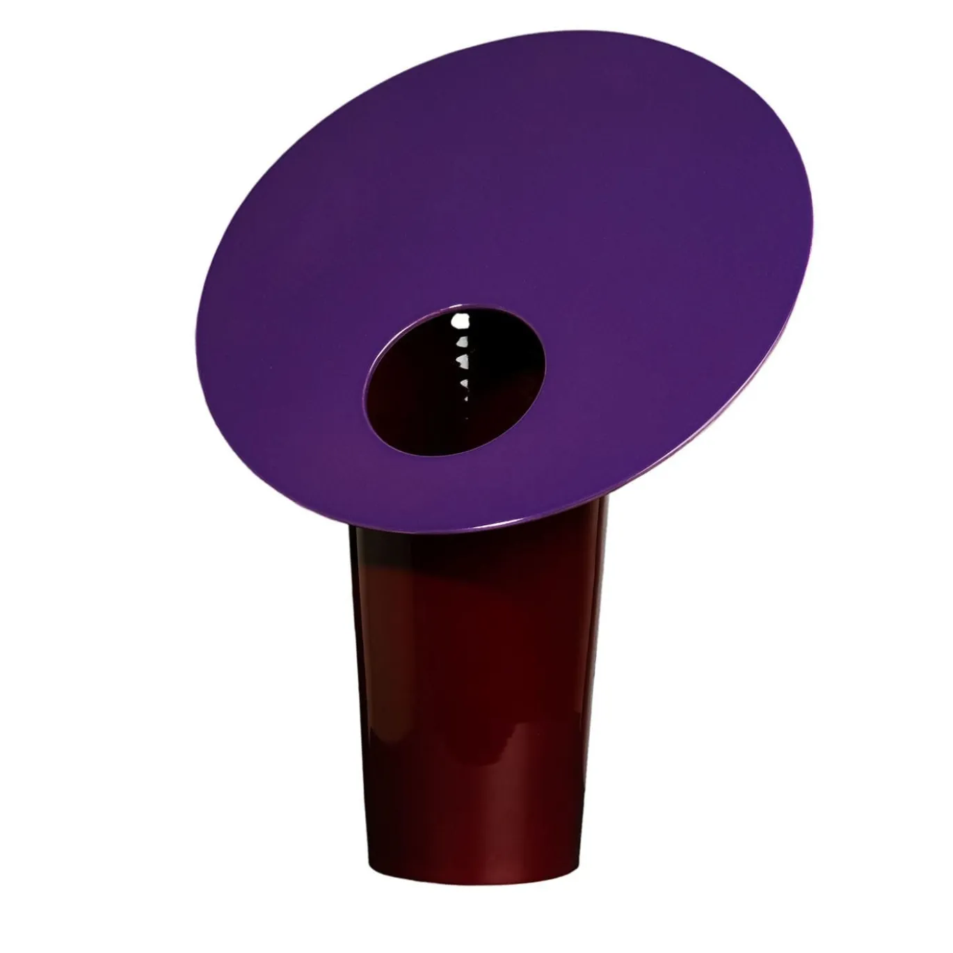 Vaso in Ceramica Viola e Bordeaux Ipomea di Luca Binaglia