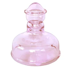 Vaso in cristallo rosa soffiato Teulada