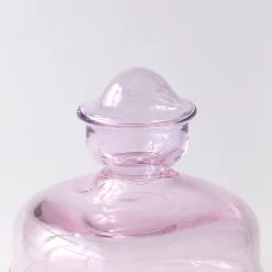 Vaso in cristallo rosa soffiato Teulada
