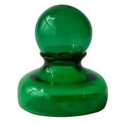 Vaso in cristallo soffiato a mano Giglio verde
