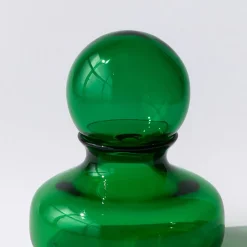 Vaso in cristallo soffiato a mano Giglio verde