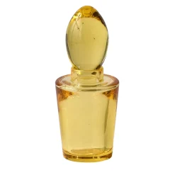 Vaso in cristallo soffiato a mano Ragusa giallo