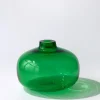 Vaso in cristallo soffiato a mano Pola verde con tappo rimovibile
