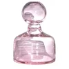 Vaso in cristallo soffiato a mano Cefalù color rosa con coperchio rimovibile