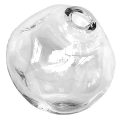 Vaso in cristallo trasparente soffiato a mano Nuvola
