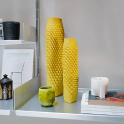 Vaso India Giallo in Legno di Salice